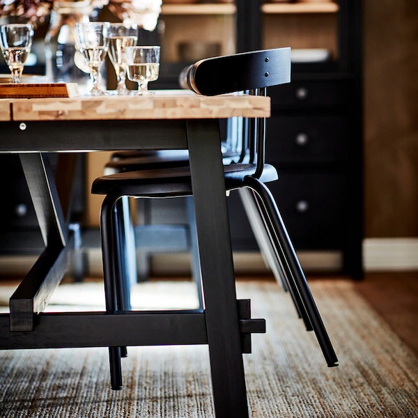 IKEA YNGVAR Krzesło antracyt Szerokość siedziska 40 cm