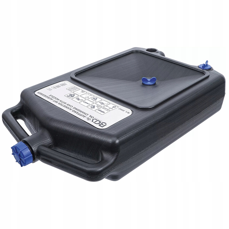 Plochý kanystr na olej 8 l s výlevkou, Bgs 9982