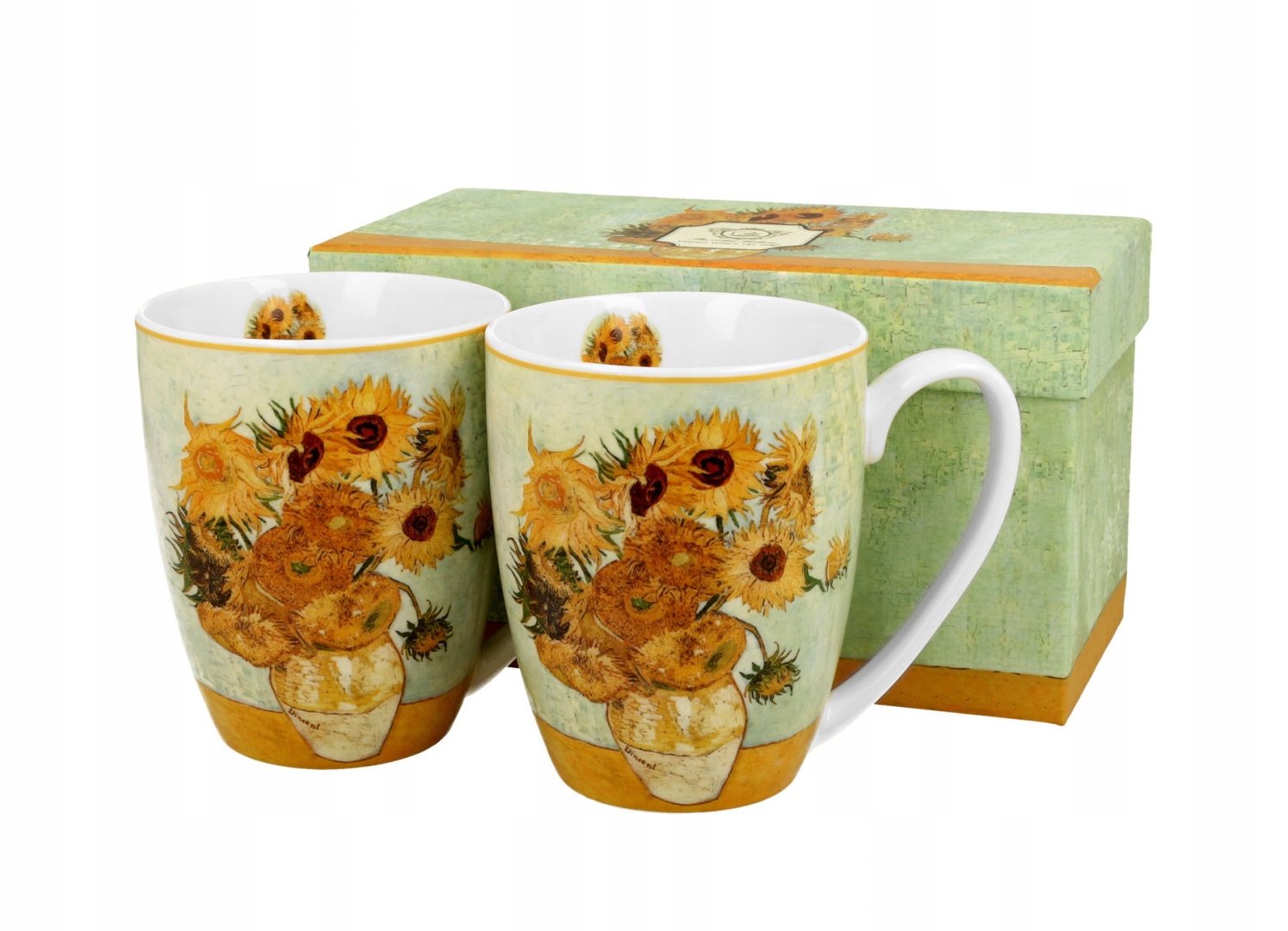 

2 kubki klasyczne do kawy Van Gogh Sunflowers 350