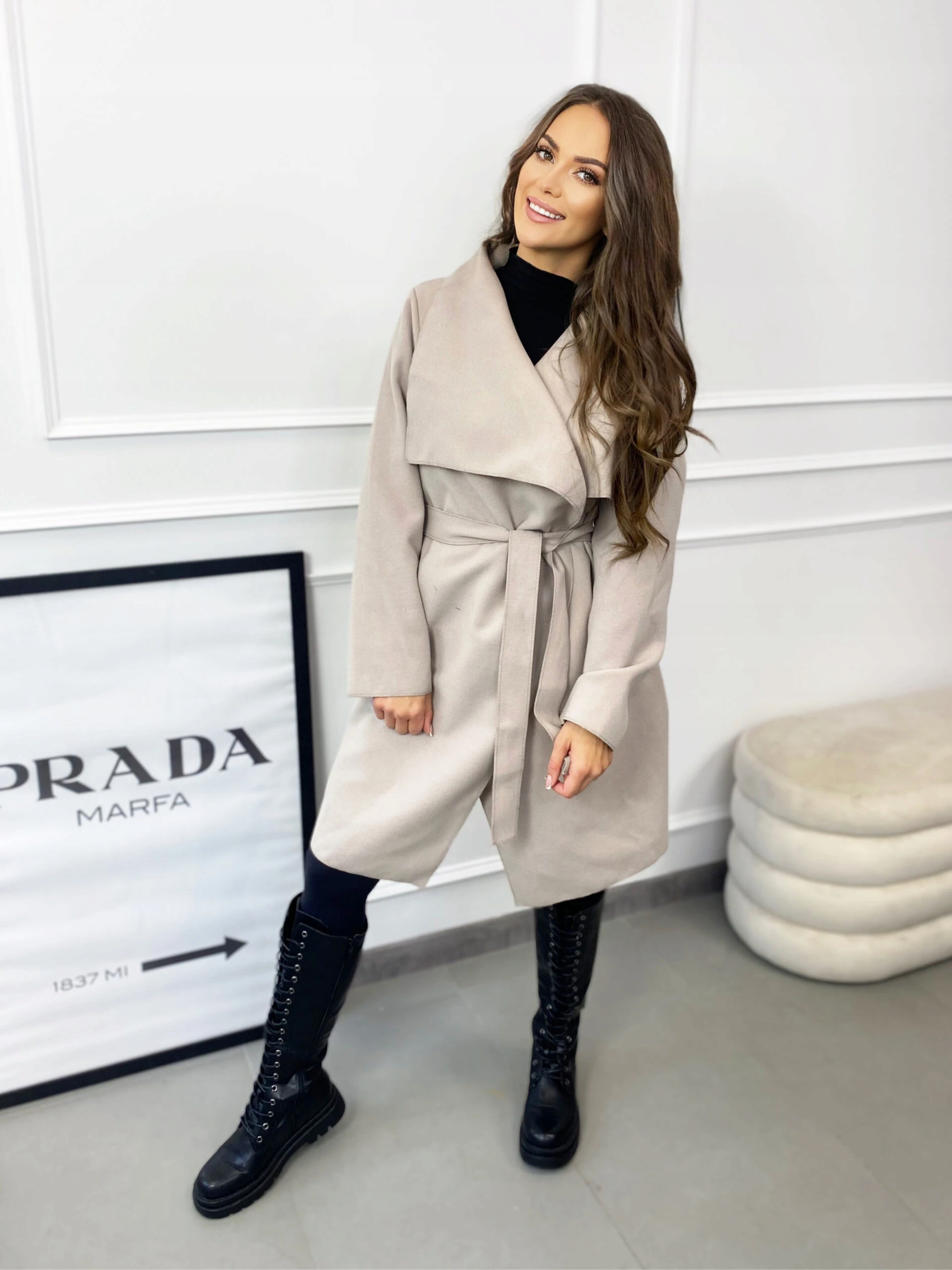 PŁASZCZ FLAUSZOWY CIEPLUTKI POLSKI WIĄZANY KOLORY Płeć kobieta