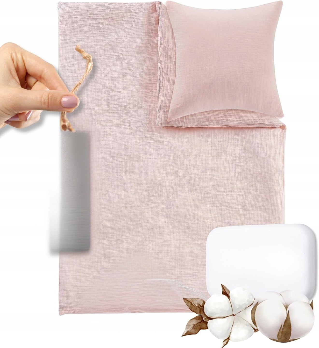 Alavya Home Pościel dziecięca 100x135 cm Muślin Organiczna ÖkoTex