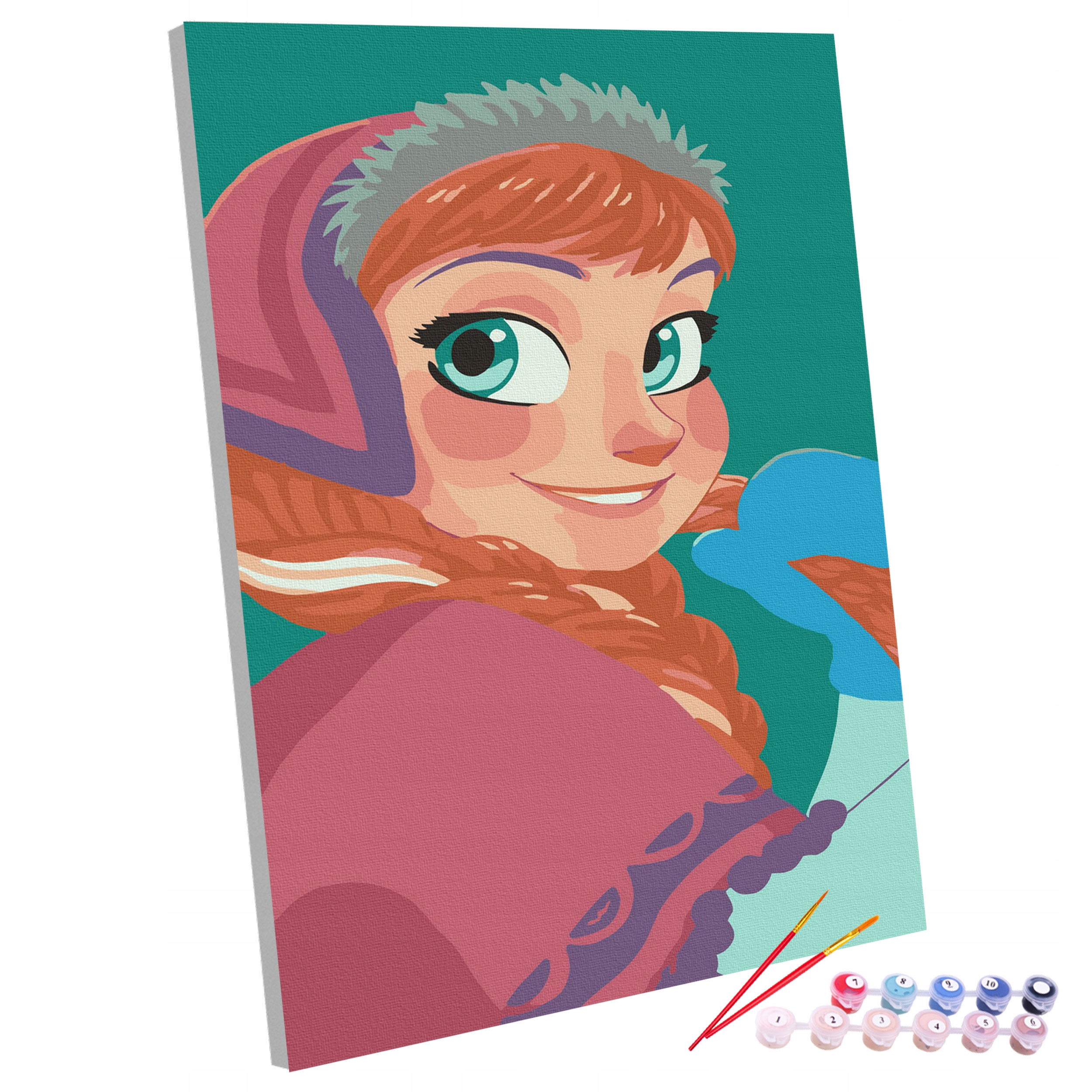 Malowanie Po Numerach Na Ramie Dzieci 20x30 Frozen