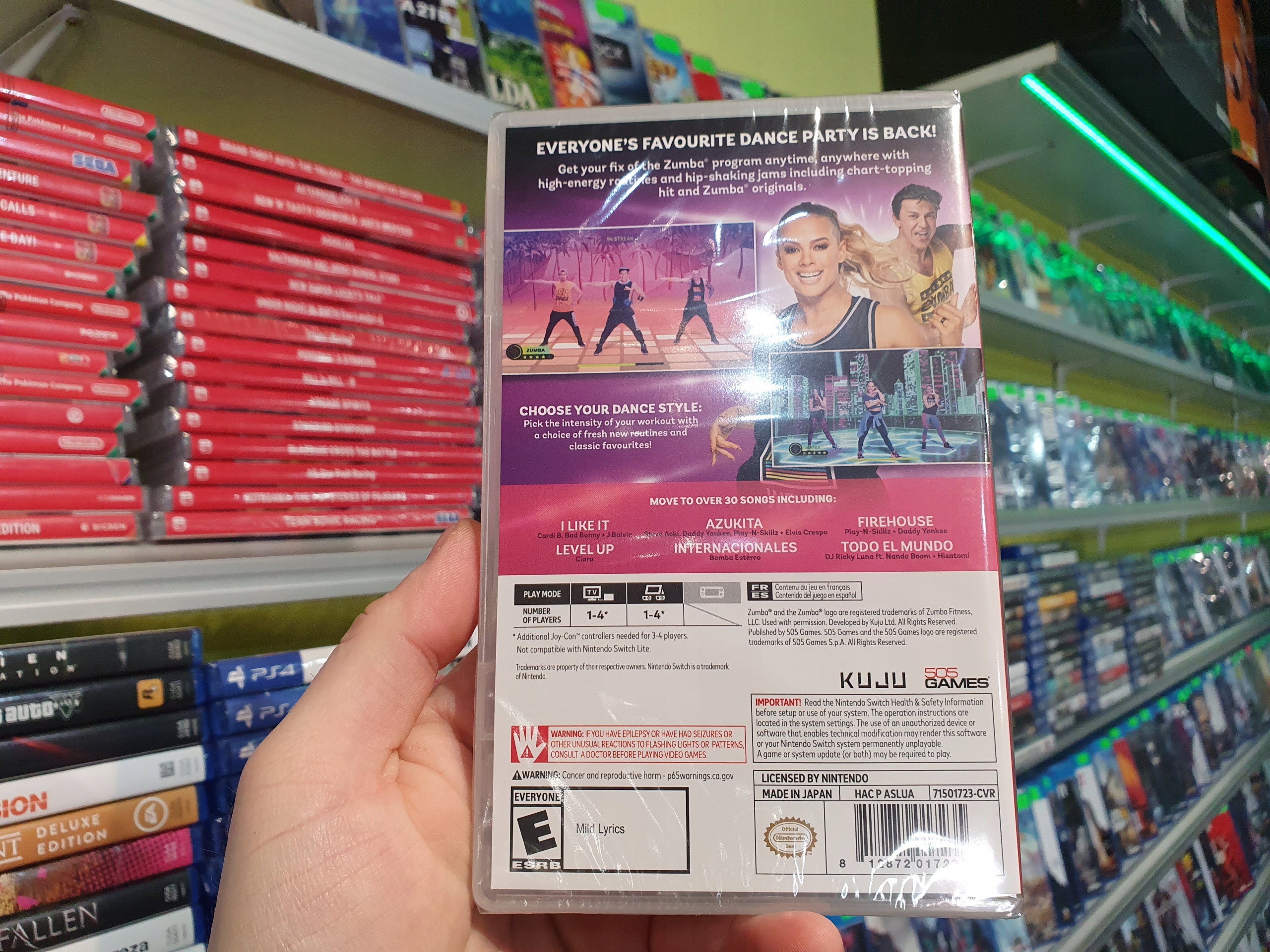 ZUMBA BURN IT UP NINTENDO SWITCH NOWA TANECZNA Platforma Nintendo Switch