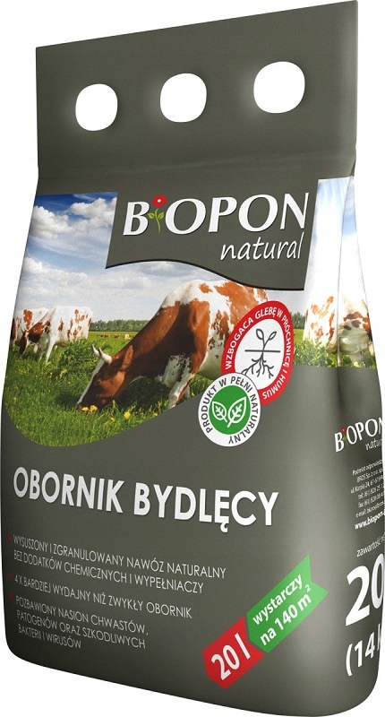

Biopon Natural Obornik granulowany Bydlęcy 20L