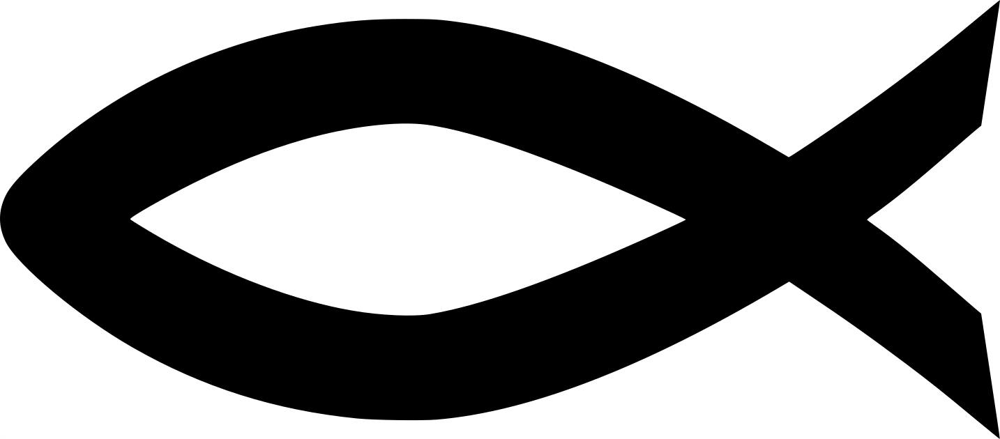 

Naklejka Rybka Chrześcijańska Religia