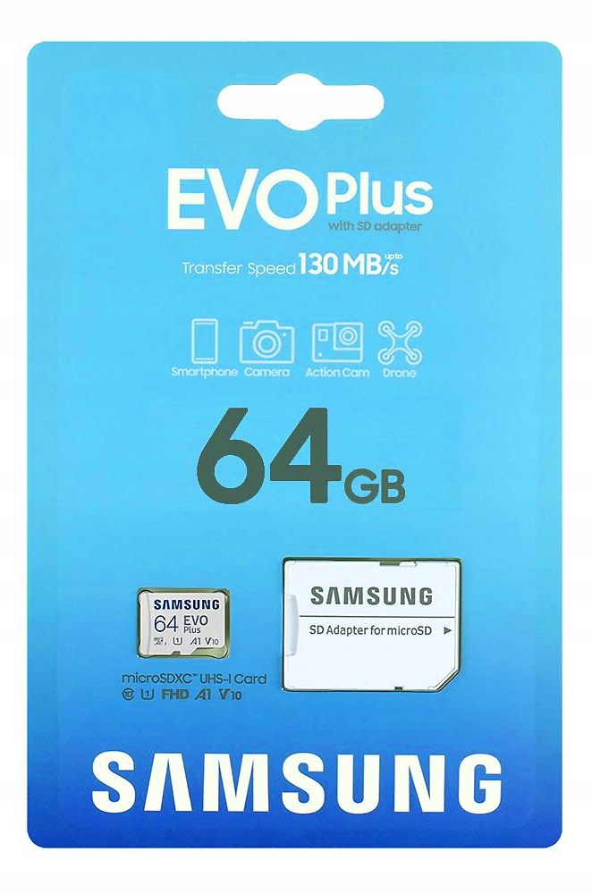 Karta pamięci Samsung 64GB microSDXC EVO Plus