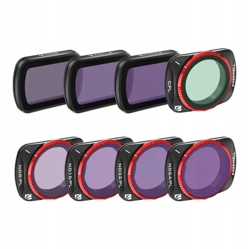 Freewell Zestaw 8 Filtrów Do Dji Osmo Pocket 3 Zestaw Filtrów All Day