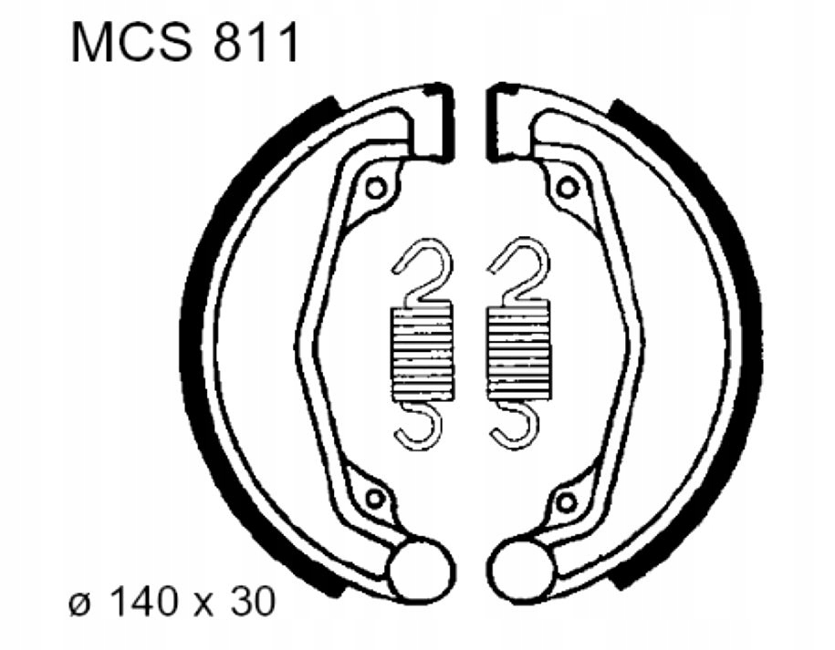 Brzdové Čelisti Honda Cb 200 250 CL Scrambler Vt XL 500