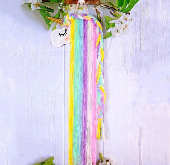 ORGANIZER NA SPINKI JEDNOROŻEC OZDOBA MAKRAMA BOHO Marka bez marki