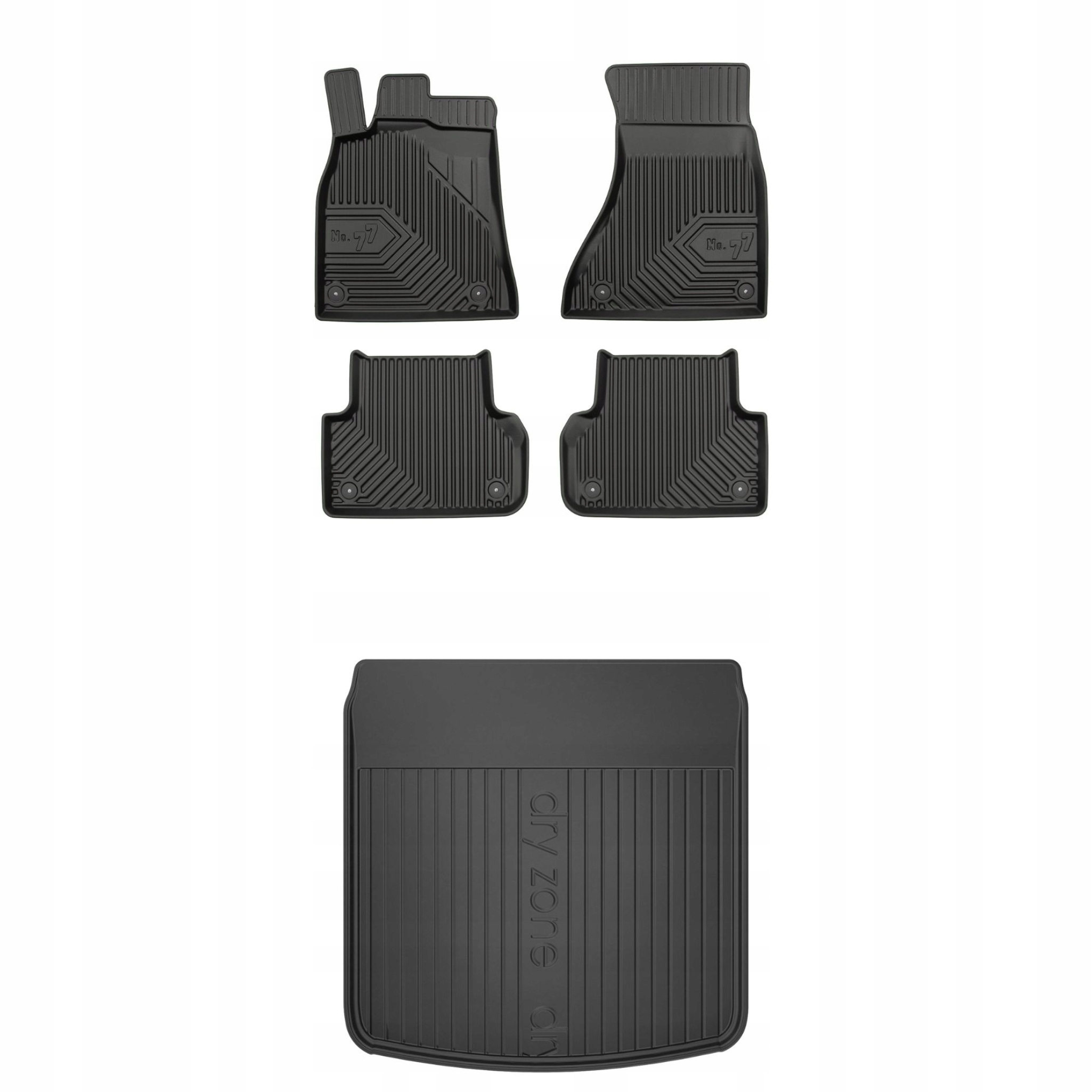 Sada gumových kobercov a rohoží pre Audi A5 Sportback 8T