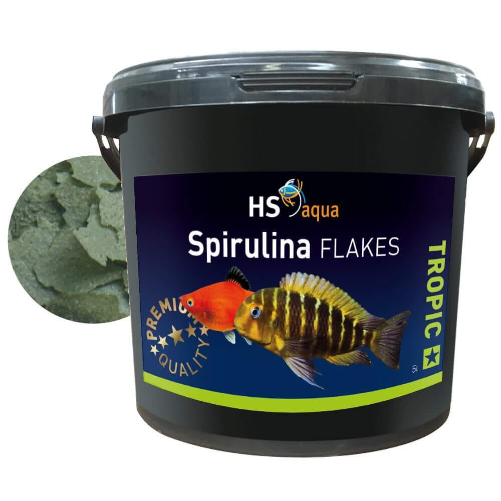 Hs Osi Spirulina Flakes 5L Krmivo pro ryby s vločkami