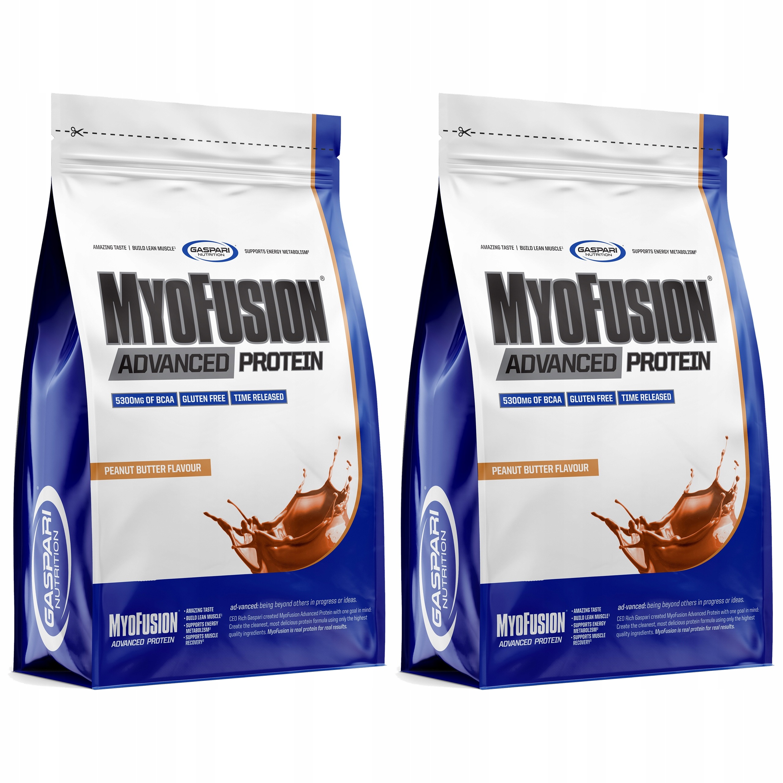 2x Gaspari Myofusion 500 g Bcaa 5300 mg Proteinový Izolát