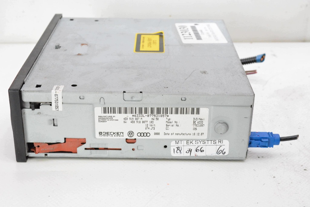 CD player navigation devices 4E0919887M AUDI A4 B8 07-11