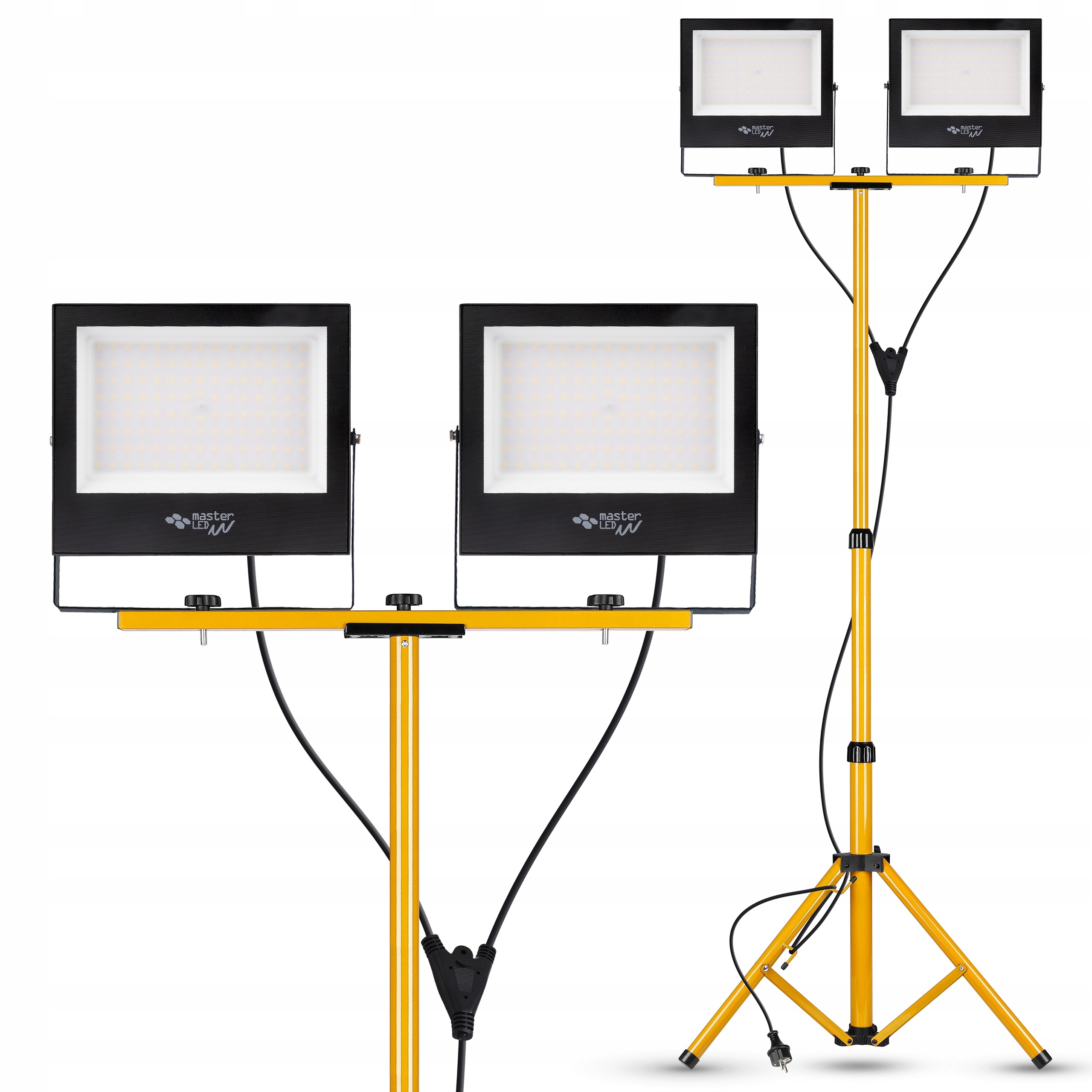 Halogenový Set Led Reflektor Světlo Stoján 2x100W stavební pracovní výkonný
