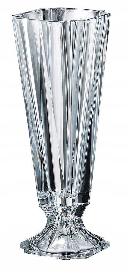 Bohemia Metropolitan Váza Sklenená na kvety 43,5 cm Moderný flakón