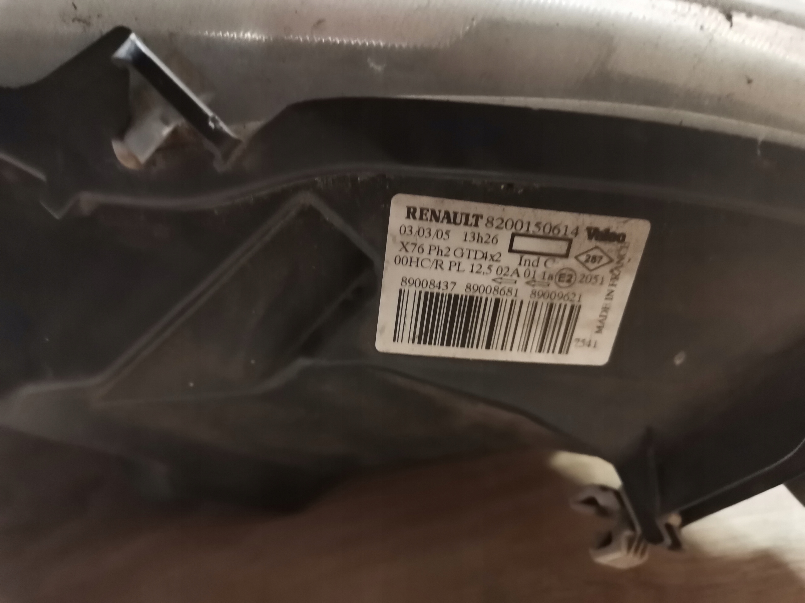 light left front RENAULT KANGOO and LIFT 8200150614