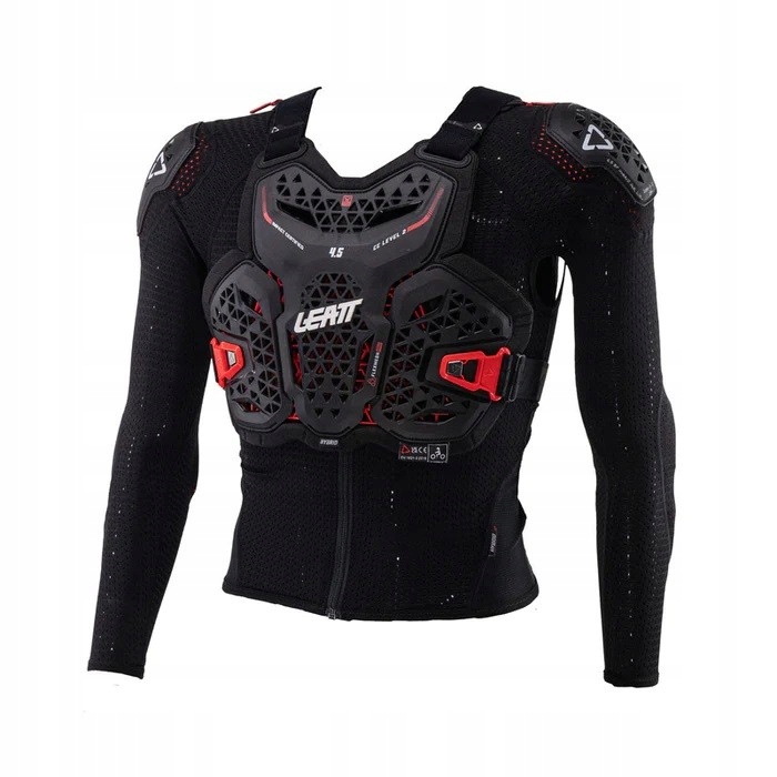 Tričko s chráničmi Leatt Junior 4.5 Hybrid Black veľ.S/M