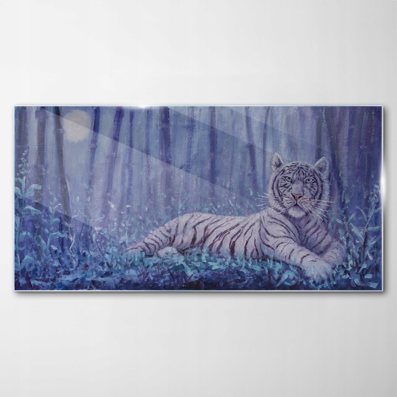 Obraz na skle Dekor Zviera Tiger Portrét 140x70