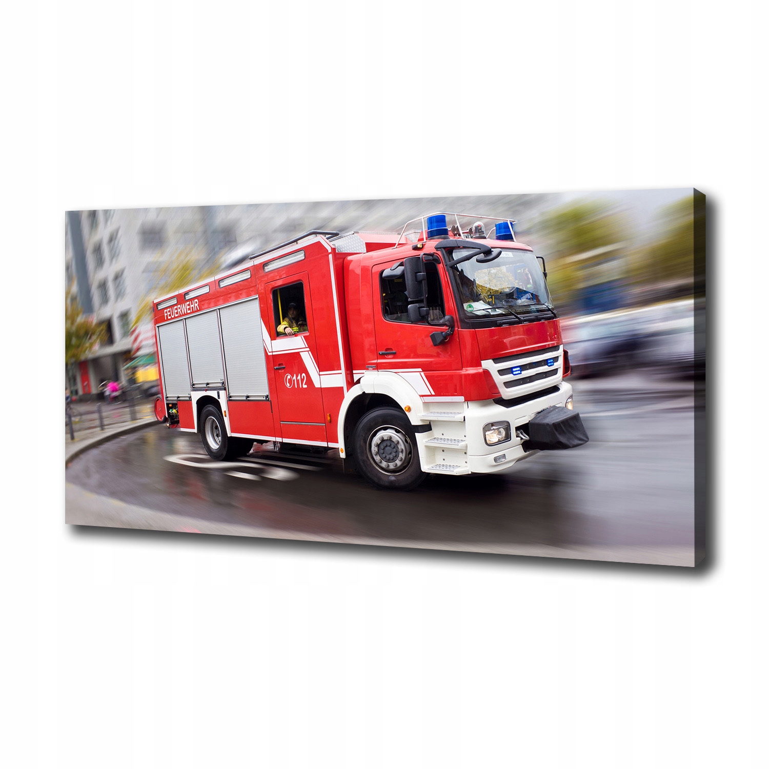 Foto obraz na plátně Hasičský vůz 100x50 cm