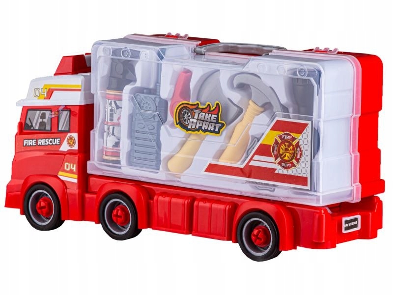 ZESTAW STRAŻAKA, WÓZ STRAŻACKI + AKCESORIA Wiek dziecka 3 lata +