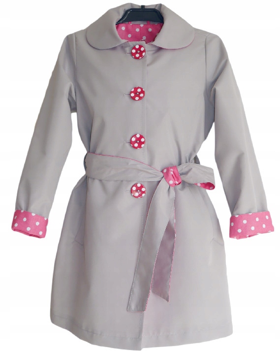 

Płaszczyk dziewczęcy wiosna/jesień prosty sz 128