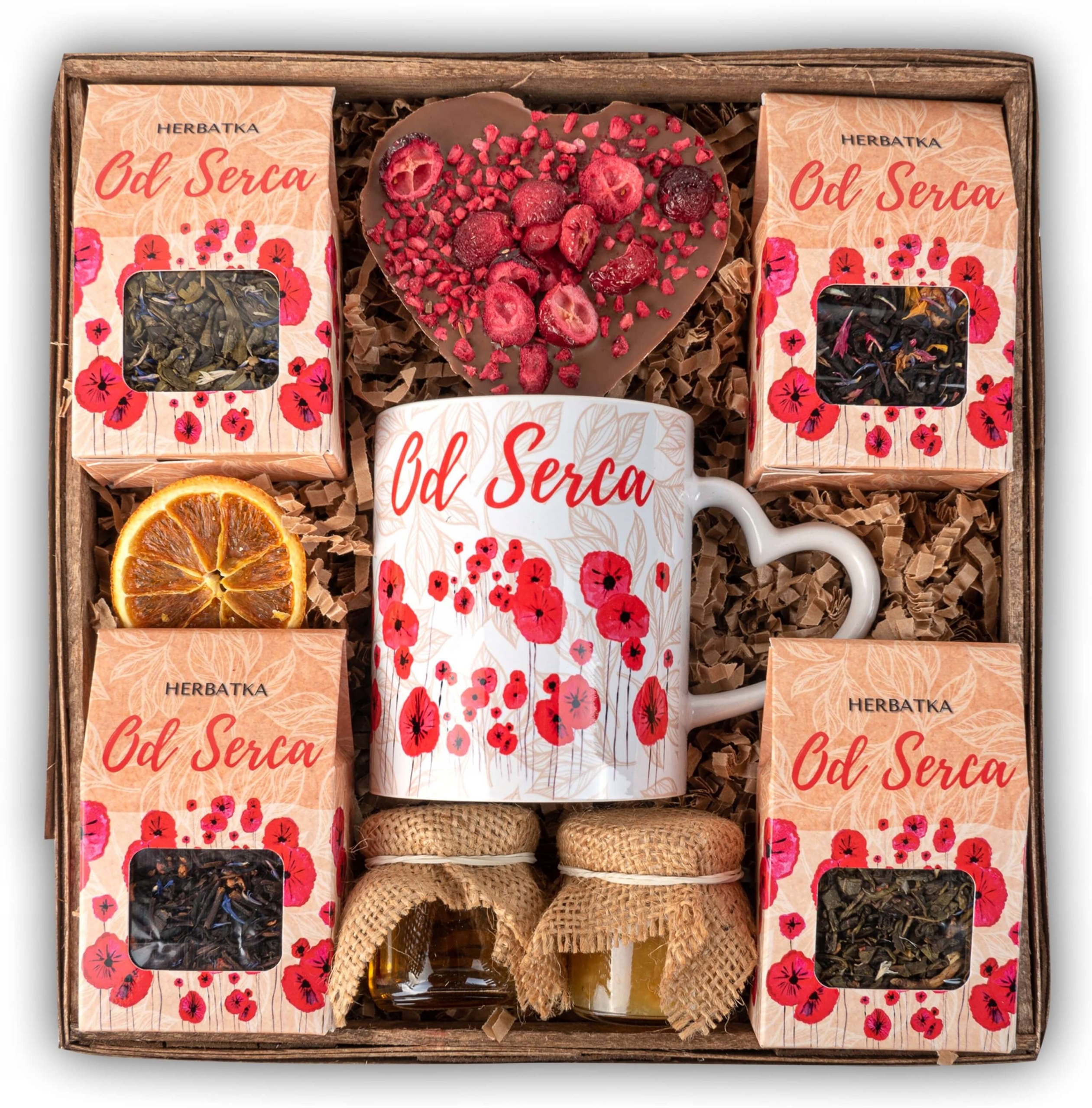 

Kosz kubek herbaty walentynki dzień kobiet