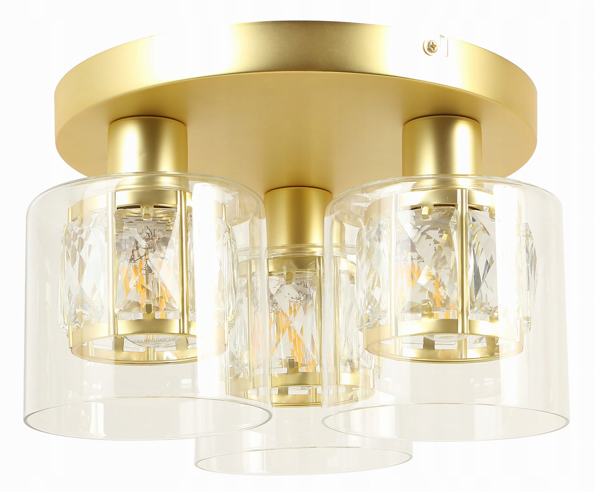 Elmo stropné svietidlo 3 plamenný zlatý 3xE14 638803-36