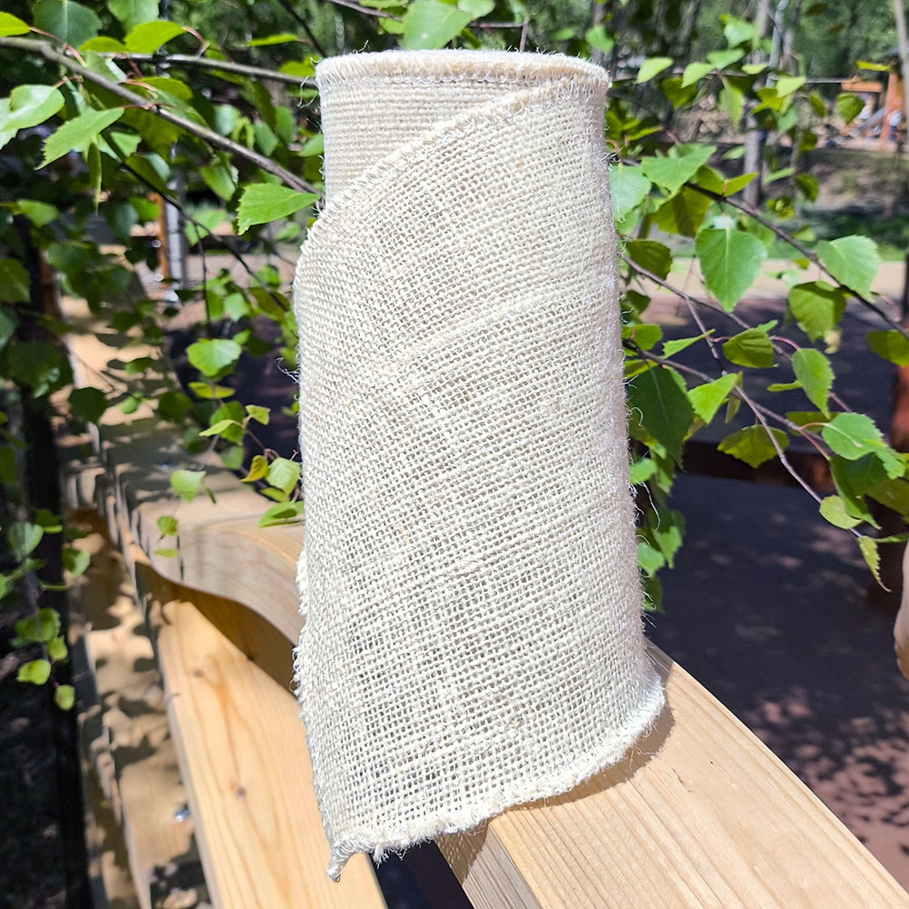 Jutová páska (bílá) 20 cm x 10 m 300 g/m2