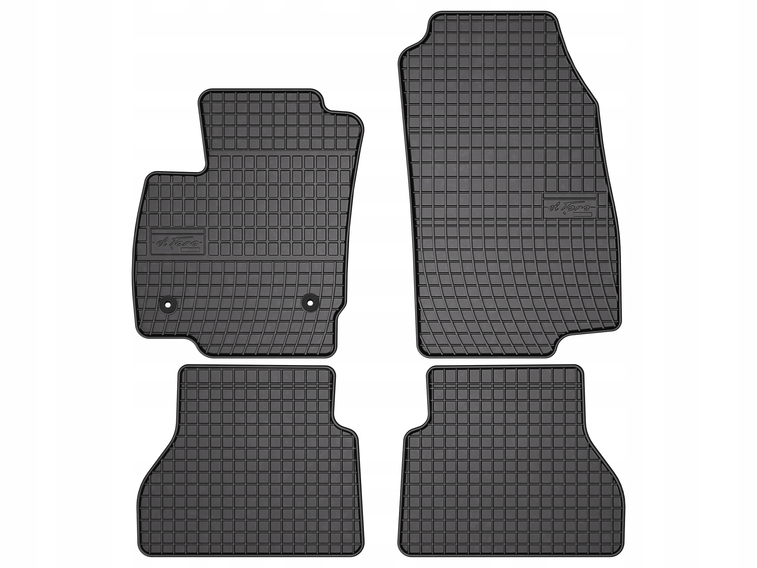 Dywaniki gumowe do Ford B-max 2012-2017 komplet 4 szt. SolidPRO rant 1,5 cm