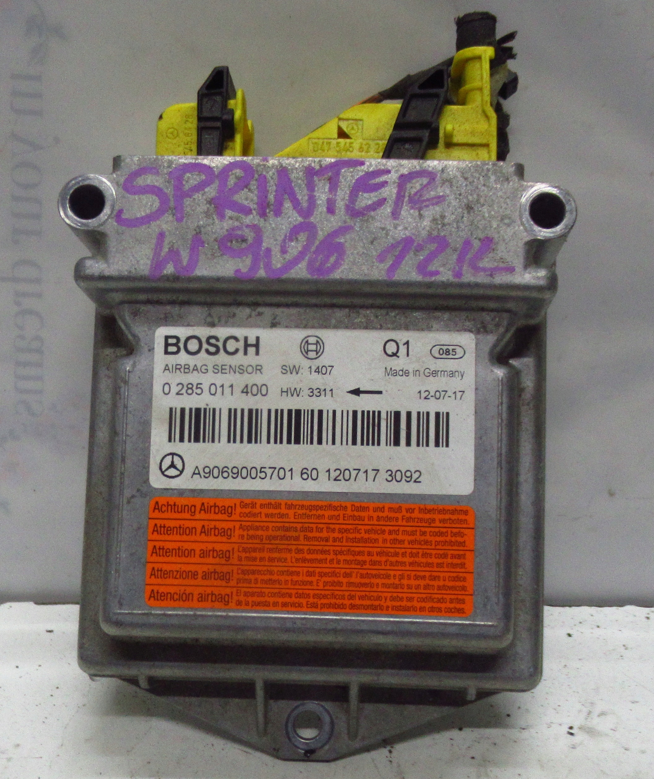 SPRINTER 906 SENSOR airbag airbag A9069005701