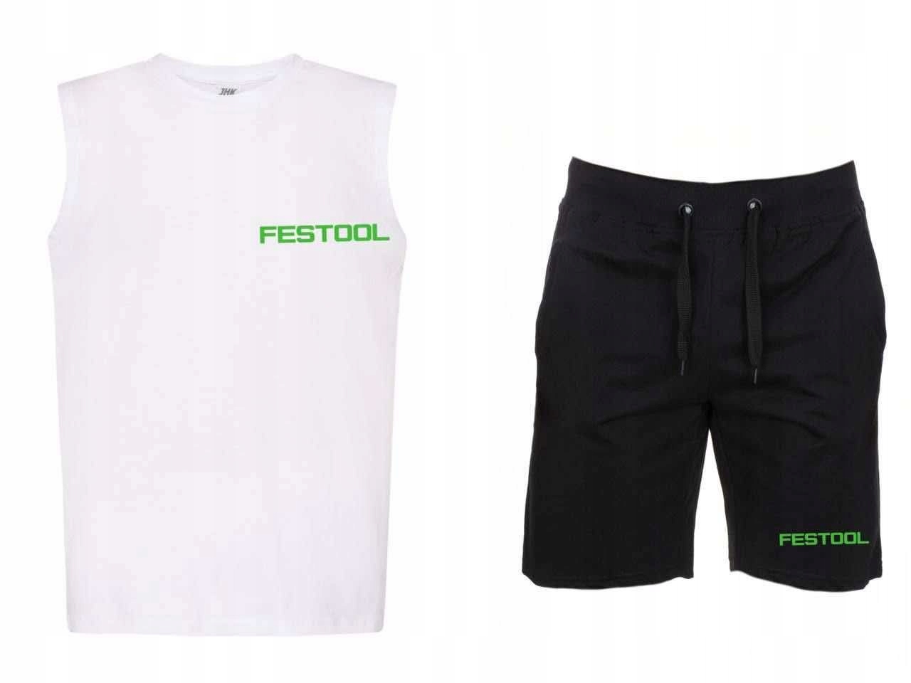 Sada: Tílko Bez Tričko Krátké Kalhoty Festool Pánské Kraťasy L