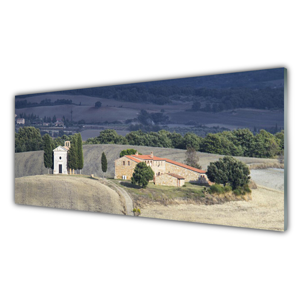 

Fotoobraz na prezent 125x50 Łąka Drzewa Krajobraz