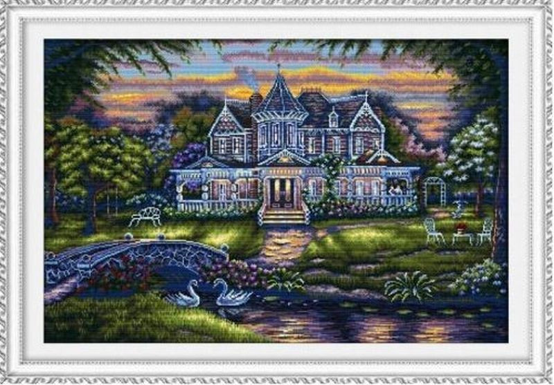 Křížková výšivka počítaná sada (kanva, mulina)