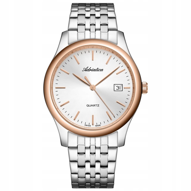 Pánské Hodinky Adriatica A1024.R113Q stříbrný náramek