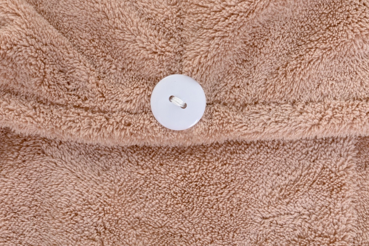 Ręcznik do Włosów Turban 65x25 Mikrofibra Aki Beż Marka Łóżkoholicy