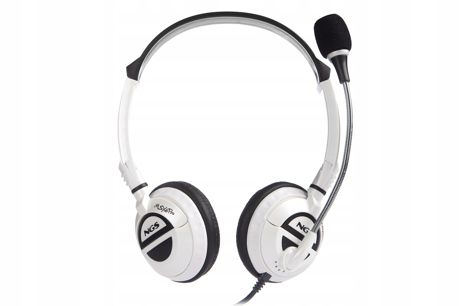 NGS Słuchawki nauszne + mikrofon MSX 6 PRO białe Marka NGS
