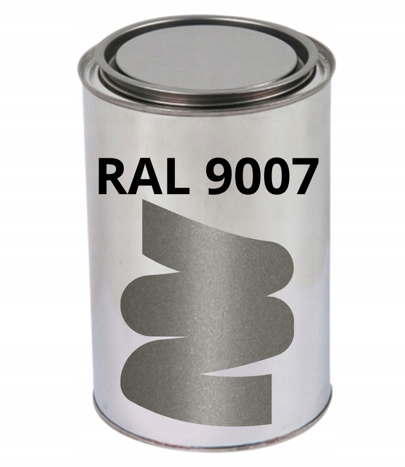 Lakier Akrylowy Ral 9007 Półmat Aluminium Farba Gotowa Do Użycia 1L