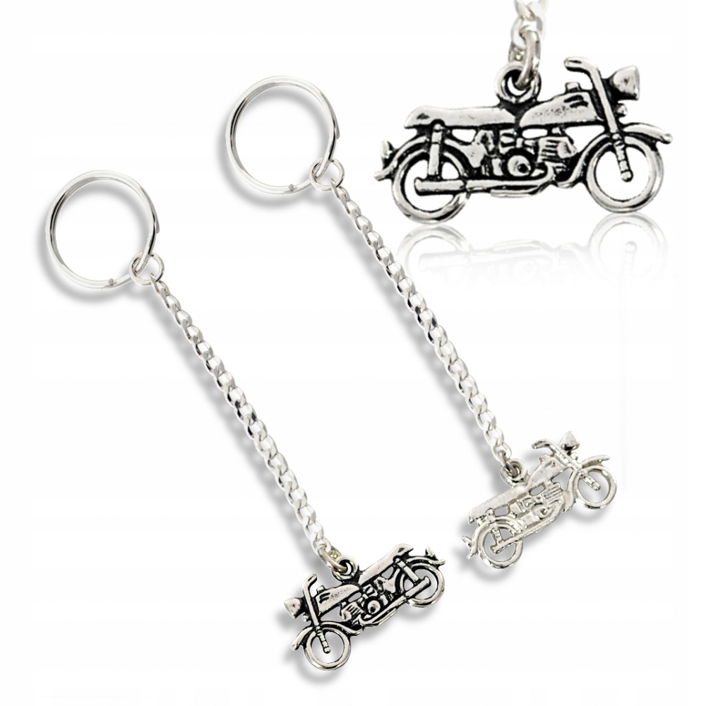 

Srebrny Brelok Do Kluczy Motor Junak Motocykl 925