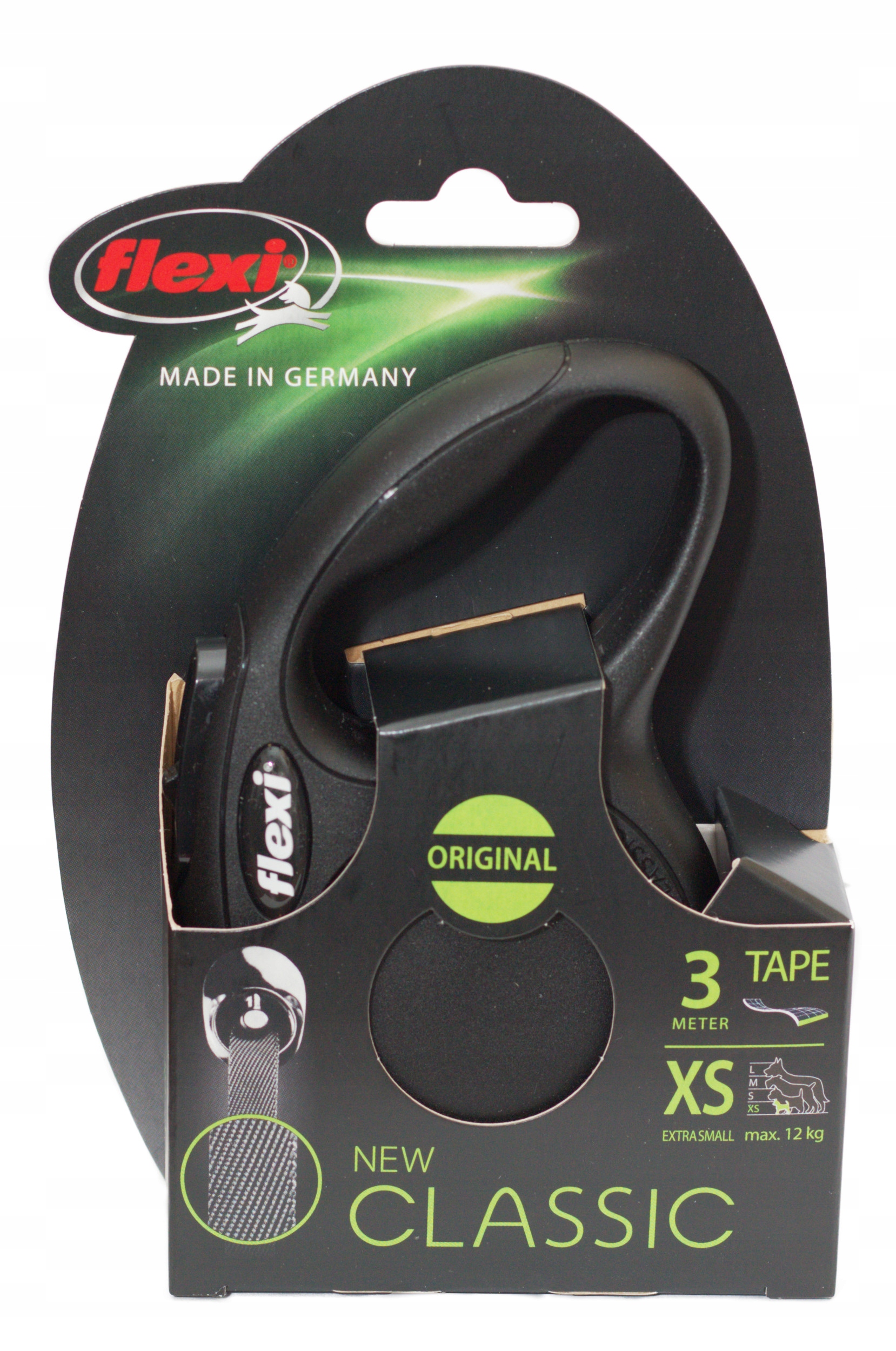 

Flexi New Classic smycz automat taśma Xs 3m Czarna