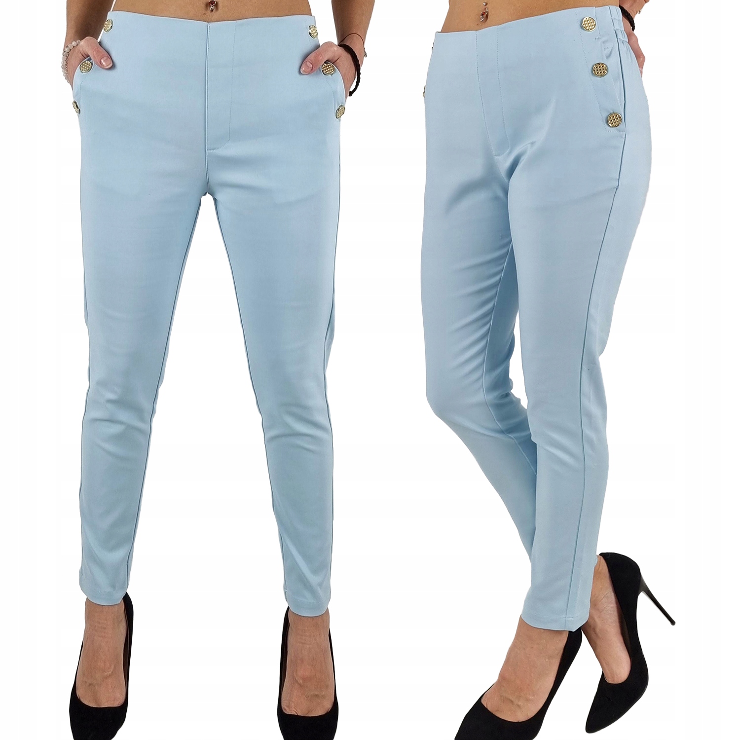 #elegantní Dámské Kalhoty Gumička 7/8 Freesia#