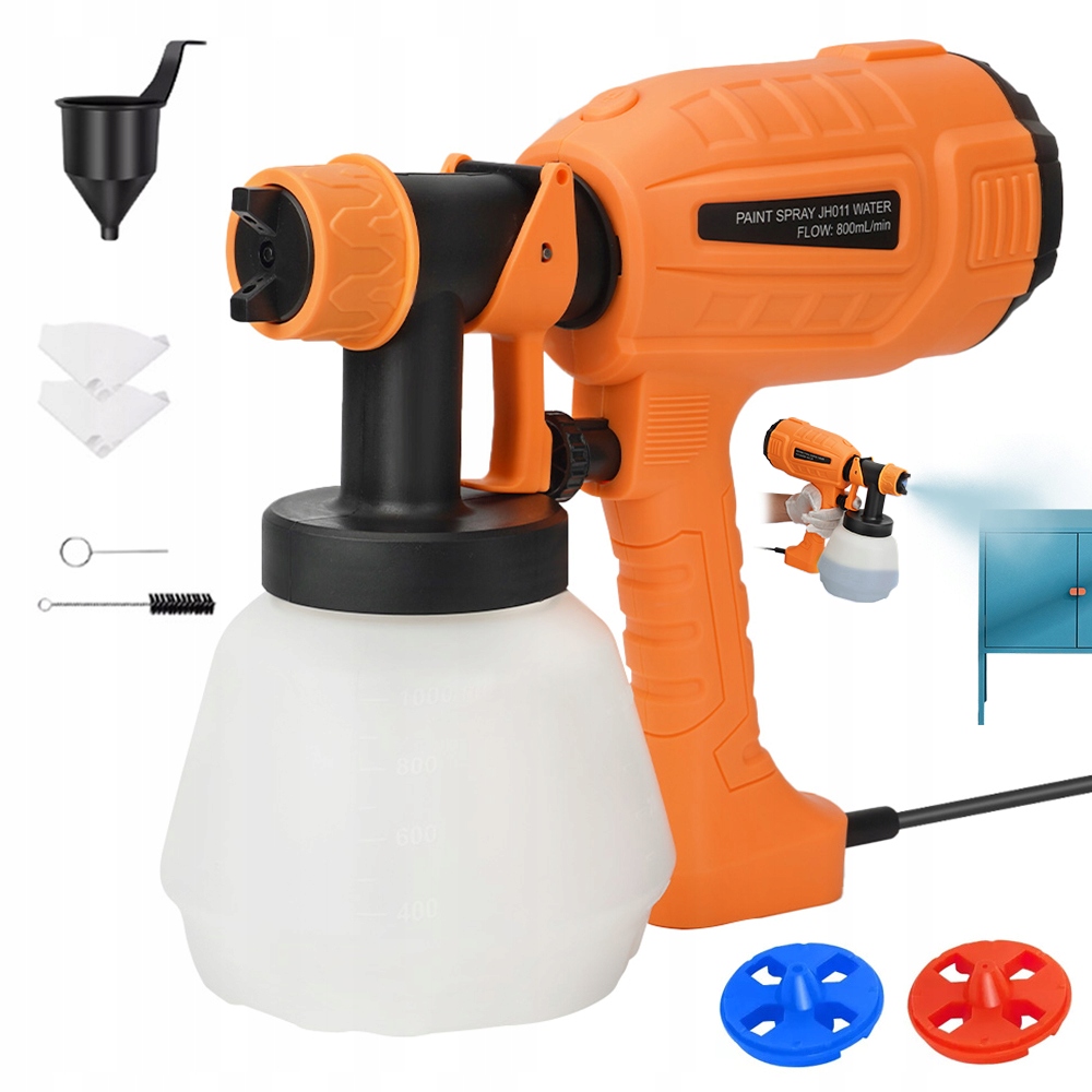 PROFESJONALNY PISTOLET DO LAKIEROWANIA Z MOCNYM SILNIKIEM 1200W
