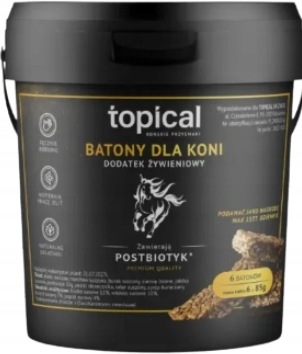 Topical batony dla koni z postbiotykami 6x85 g