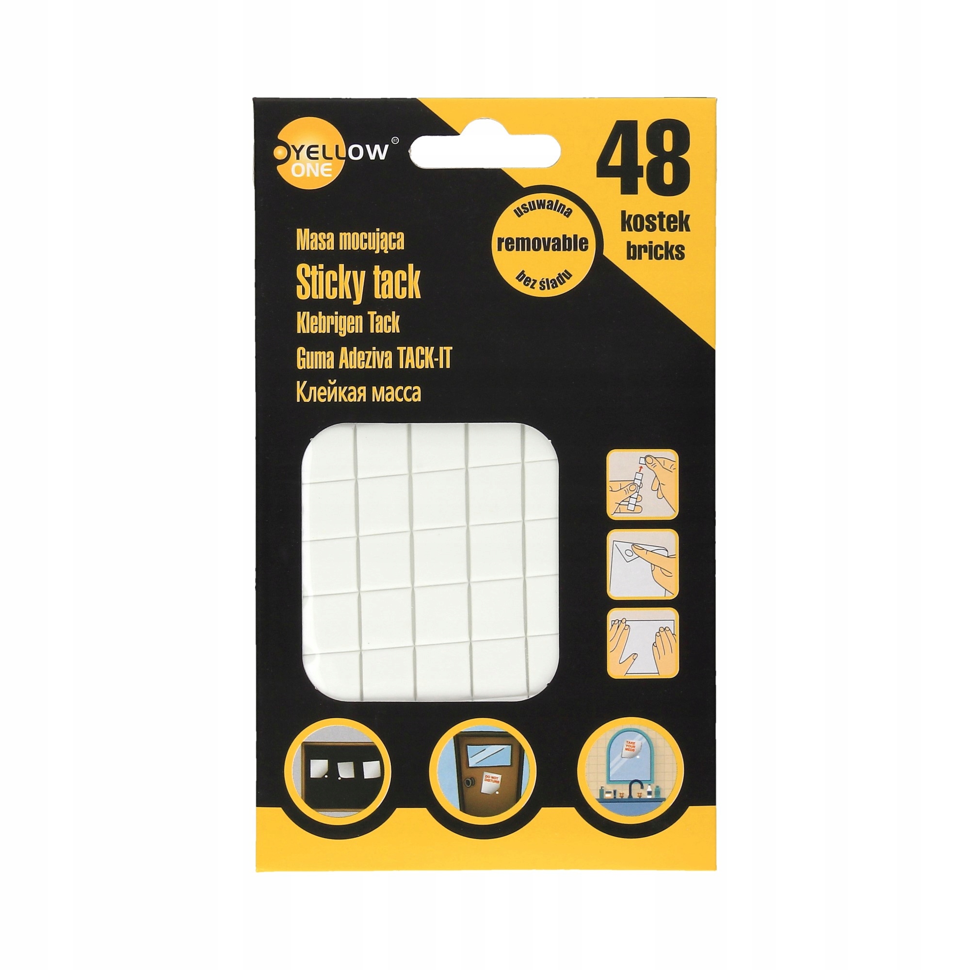 

Masa mocująca 48 kostek Yellow One