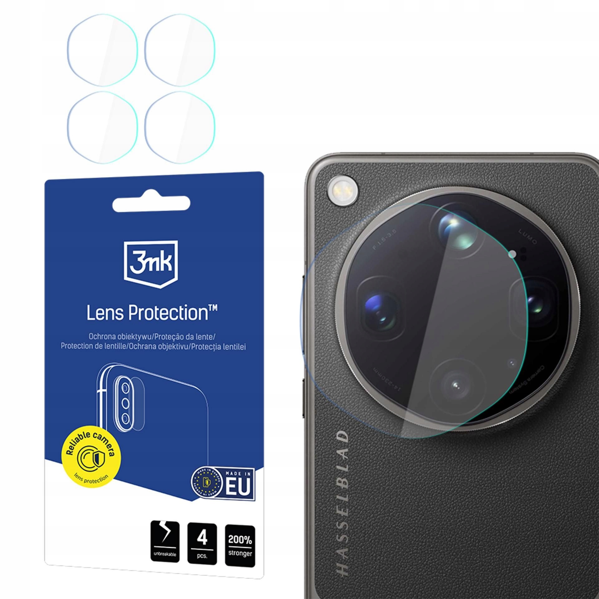 4x Szkło na obiektyw aparatu do Oppo Find X9 Ultra 3mk Lens Protection