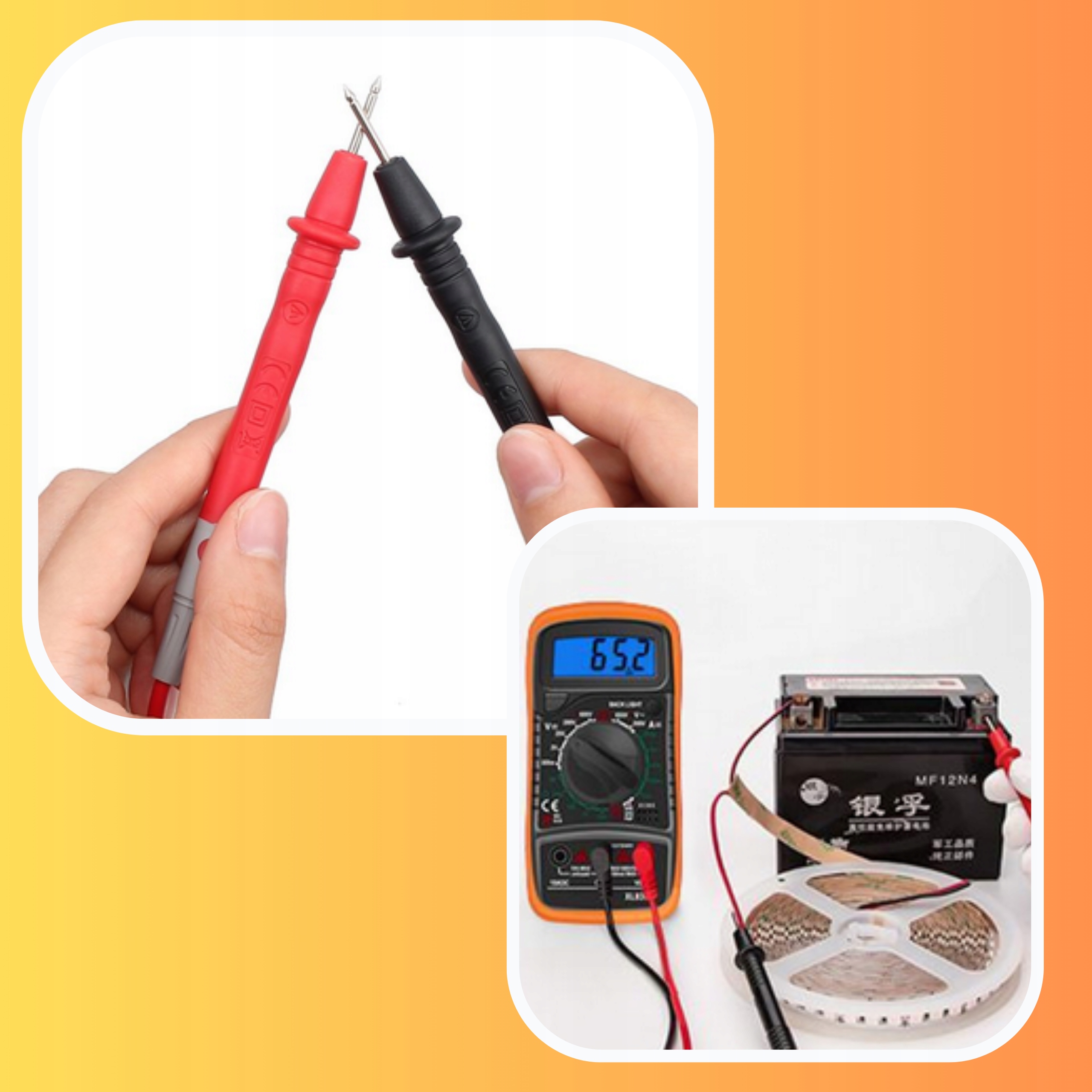 CYFROWY MIERNIK PRADU RECZNY TESTER NAPIECIA MULTIMETR Stan opakowania oryginalne