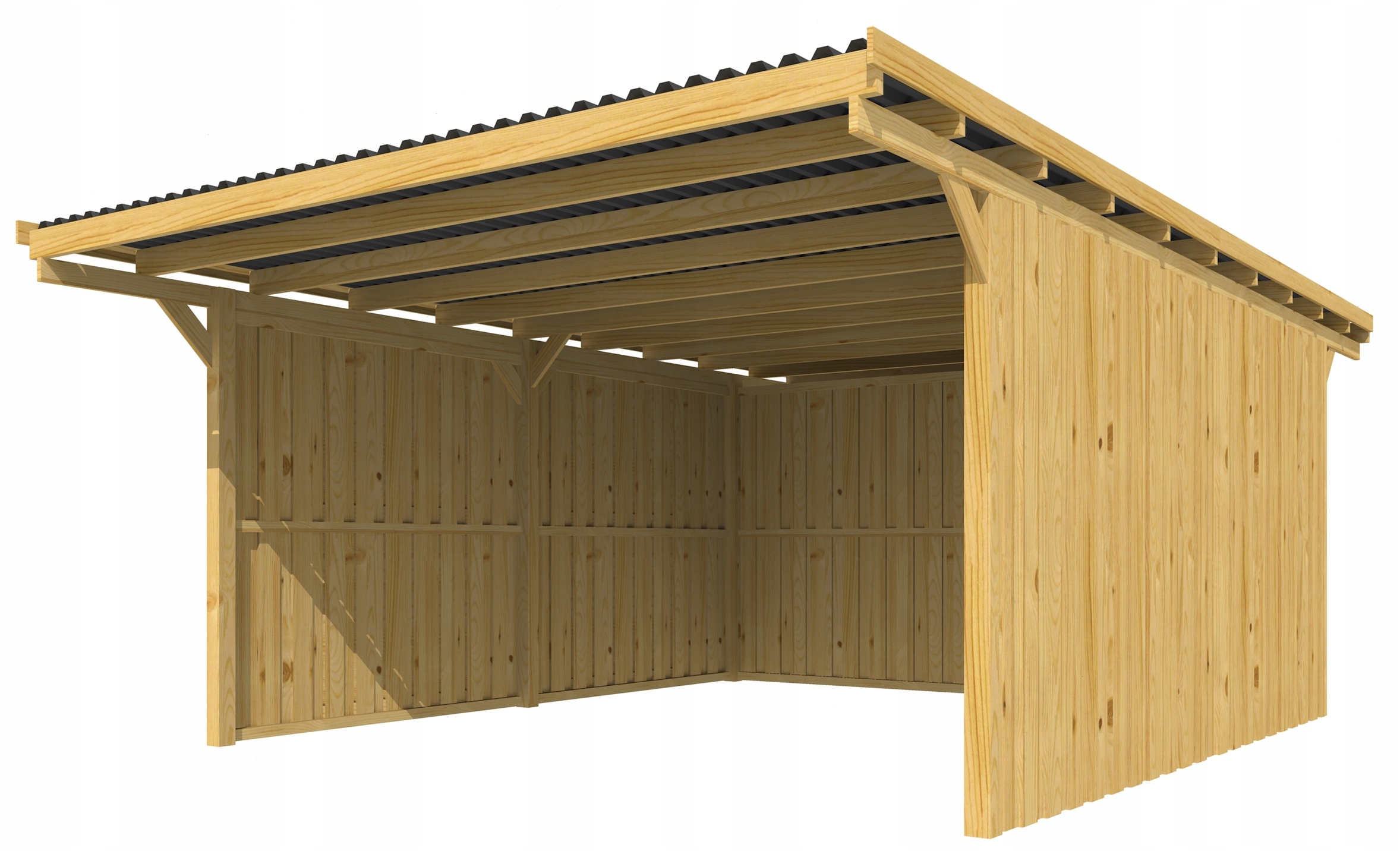 WIATA GARAŻOWA 400X600cm PŁYTA PVC V2