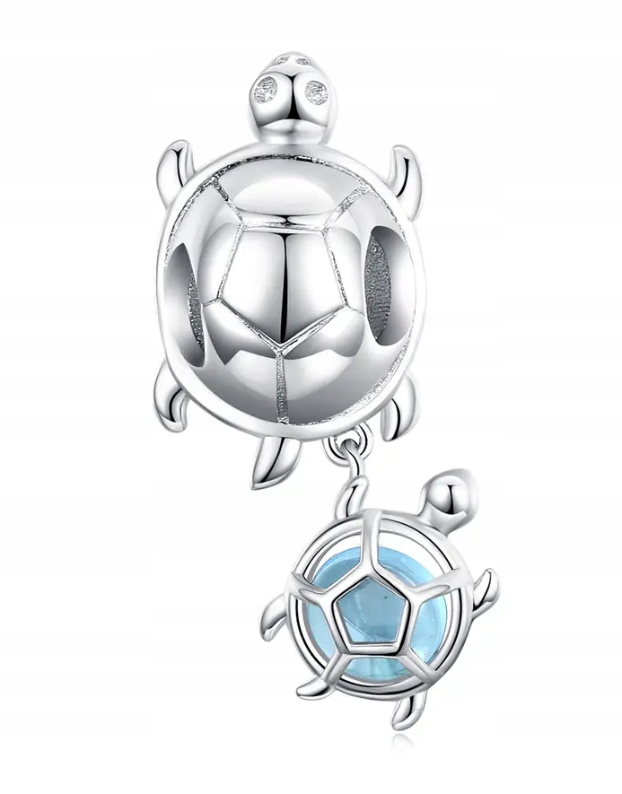 2 x Charms Mořské želvy Přívěsek Charms Stříbro 925