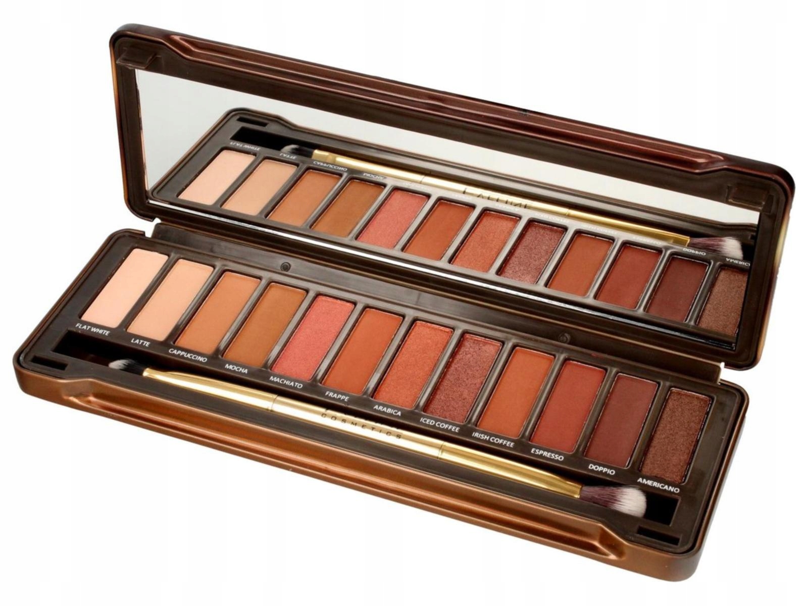 Paleta cieni Eveline Prasowane satynowe charming mocha