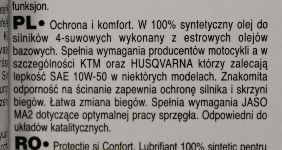 Olej MOTUL 7100 4L 20W50 + Filtr Oleju K&N KN160 4T BMW F R 1200 1250 GS RT Rodzaj syntetyczne