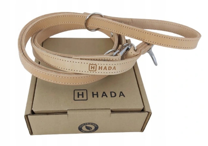 Smycz Regulowana Przepinana Skórzana Hada Jucht